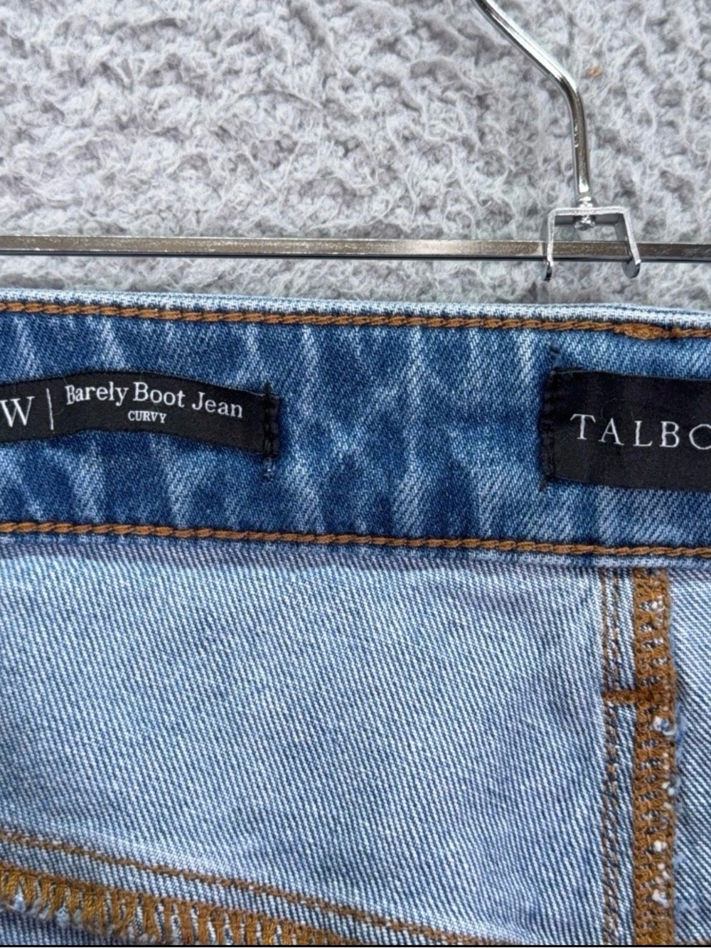 Talbots Jeans Womens 18W Blue Barely Boot Curvy High Waist Sutton Wash BNWT - Picture 5 of 7